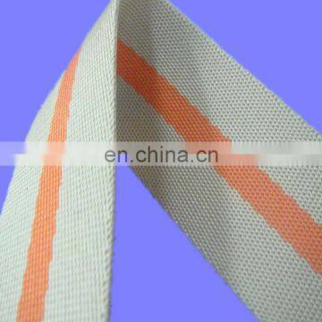 Double face mixed color PP stripe webbing tape for bags and safety seatbelt