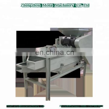 almond shelling machinery/almond huller machine