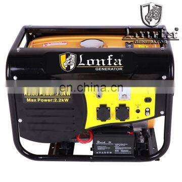 2kW/2kVA/2000W/2000Watt 6.5HP 220 Volt Powerful Electrical Basic Type Gasoline Generator