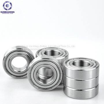 SUNBEARING 6300 Deep Groove Ball Bearing Sliver 10*35*11mm Chrome Steel GCR15