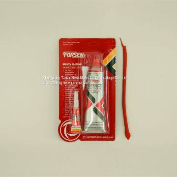 Red 596 Fast Curing RTV Silicone Sealant Gasket Maker 85g With 2g Super Glue photo-2
