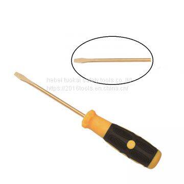 China OEM manufacturer Non sparking Screwdriver Non magnetic Slotted Screwdriver