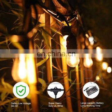 Outdoor Waterproof IP65 7.6m 10lamps 6w 6v Remote Control Solar Christmas Lights String Light Over Pool photo-6