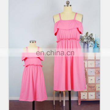 2019 NEW Mommy and me Matching Solid Colors Infant Dresses Girl Summer Casual Dresses (this Link for Girls,1-12years) photo-5