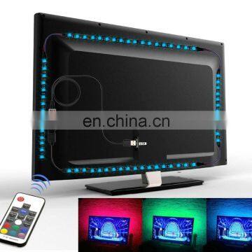 5V 5050 RGB LED Strip Light TV Backlight 1M 2M 3M With RF Wireless Remote TV Back Light