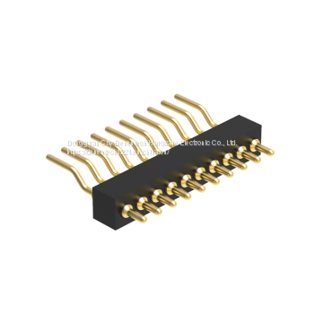Dnenlink 1.27mm Pitch Single Row H2.0mm Right Angle SMT Type Male Header PogoPin Header photo-2