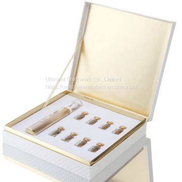 Custom Luxury Eco Friendly White Cardboard Paper Box For Skincare Cosmetics Packaging Box