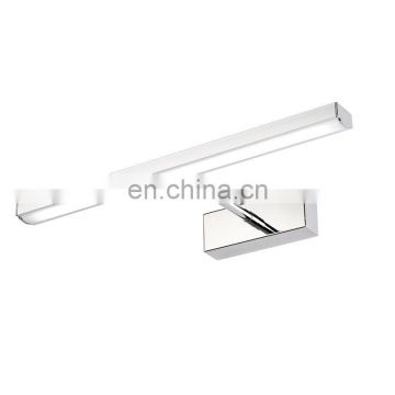 Simple modern stainless steel telescopic mirror light