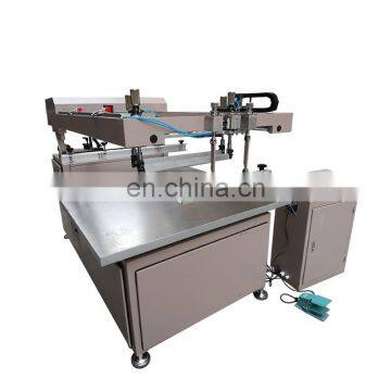 Slanting arm screen printing machine for plastic bags bottles taiwan with micro adjustment