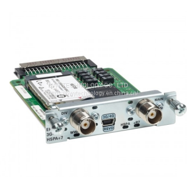 Cisco EHWIC-3G-HSPA+7 3G network wirless Module, GSM, 850, 900, 1900, and 2100 MHz