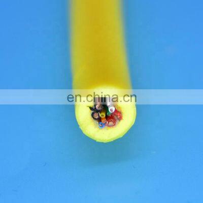 Kevlar braid 10 core underwater cable neutrally buoyant rov tether