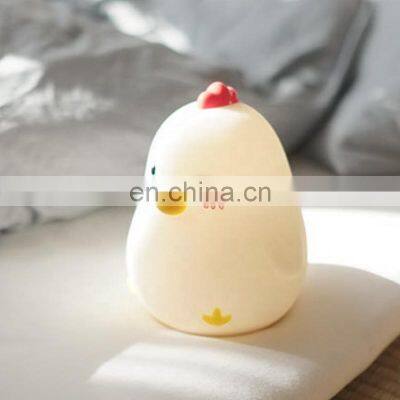 Creative Custom  USB chicken Shaped night lamp 3D timing Led Night light For Kids