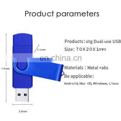 Cheap Colourful Promotion Gift OTG USB 2.0 Swivel USB Flash Drive USB Flash Drive photo-3