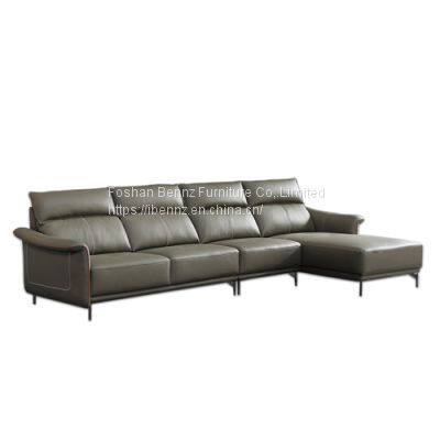 Top grain leather sofa