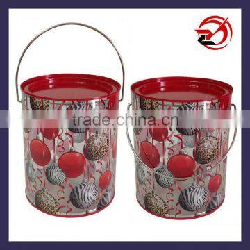 clear PVC paint can