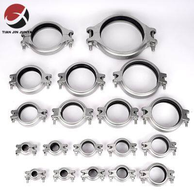 Lost Wax Casting Stainless Steel 304 316 Saddle/repair/lowes/bunnings/heavy/bracket Bathroom Accessories Fastener China Manufacturer Plumbing Fitting Pipe Clamp photo-4