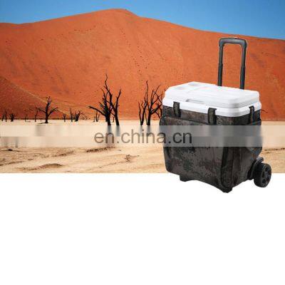 18L factory price wheels pull rod camping beer outdoor ice chest cooler box