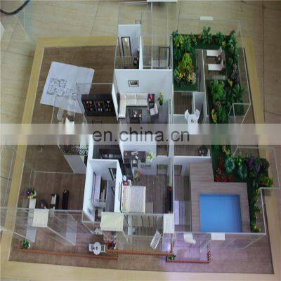 Residential interior model for house planning , internal layout model scale