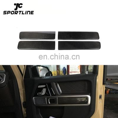 W463 Carbon Fiber Interior Door Handle Trims for Mercedes Benz G500 G550 G63 AMG 2018 2019