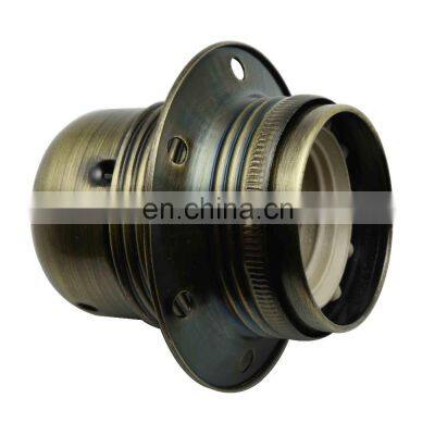 E27 Socket Vintage Edison Screw Bulb Bases Metal Alloy Plating Lamp Holder E27 Pendant Light Sockets photo-4