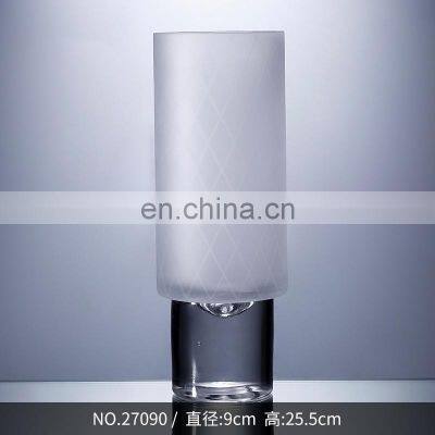 Customized Home Table Decoration Placement Big Cup Shape Vase Glass Flower photo-2