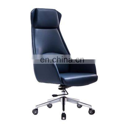 cheap price high back luxury modern manager boss swivel wheel chair executive ergonomic leather office chair