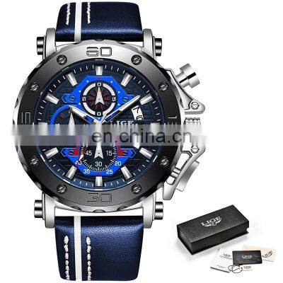Lige 9996 Customized Sports Men Quartz Watches Luminous Military Watches Men Wrist Custom Logo photo-2