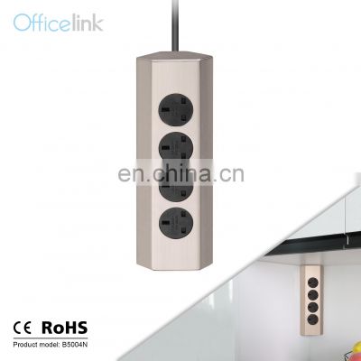 UK socket for Kitchen corner with Stainless steel frame