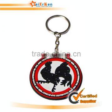 custom shape with logo epoxy soft custom keychain,double side keychain