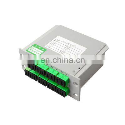 FTTH 1X16 PLC Insertion Type cassette Fiber Optic box Splitter with SC/apc connector