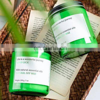 Amazon hot-selling wholesale healthy Anti-mosquito prevention aromatherapy Lemongrass eco friendly soy wax scented candles