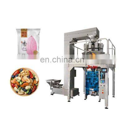 Automatic 14 head weighing filling VFFS granules bagging machine seed