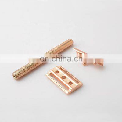 Hot Selling Single Edge Matte Gold Shaving Safety Razor photo-5