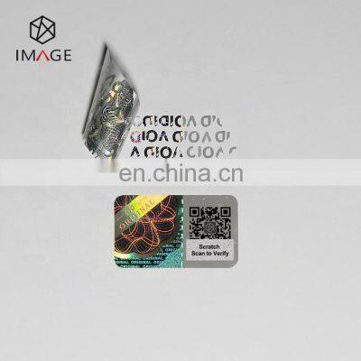 Custom Scratch QR Code Security Authentication 3d Hologram Sticker for Medicine Packaging photo-4