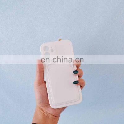 New Soft Silicone Card Case TPU Silicone Phone Case Colorful Card Portable Mobile Phone Case for IPhone 14 /13ProMax