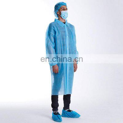 Isolation gown polyethylene pp pe coating PP lab coat