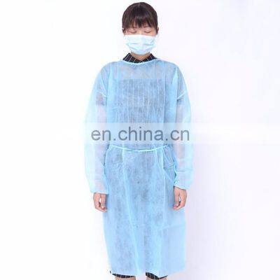 Disposable protective gown uniform isolation gown blue