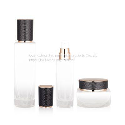 50g Square Round Cap Cream Bottle 45ml Liquid Foundation Glass Bottle 110ml Square Pressing Lotion Bottle photo-4