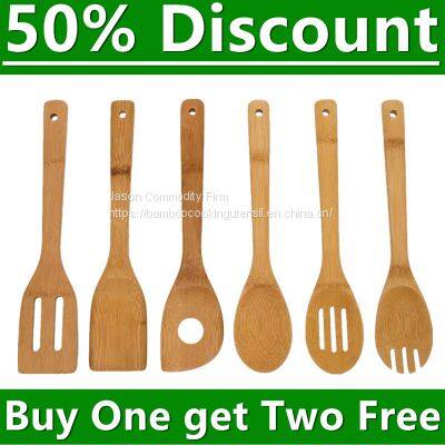 6pcs bamboo utensil set,bamboo kitchen tools on sale,kitchenwares