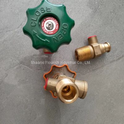 Brass LPG Self Closing Valve for Refilling LPG Gas Cylinder