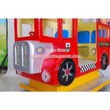 Guangdong Zhongshan Tai Le Play Children's Small Swing Machine Rocking Car Music Coin London Bus 3 Seat With Steering Wheel Fiberglass (LT-KD08) photo-3