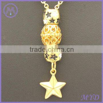 handcraft DIY gold plating pentagram pendant