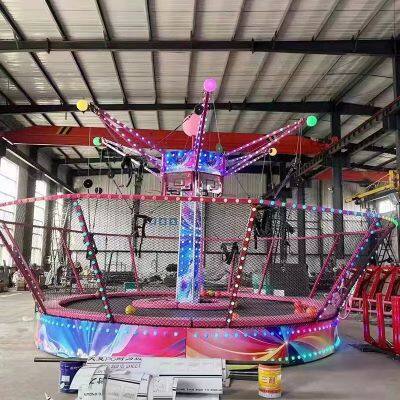Children Playground Large Outdoor Amusement Equipment Rotating Trampoline Outdoor Kids photo-2