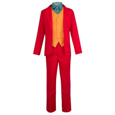 Red Clown Jack Movie Costumes Jacket Suit Pants Sets Girl Party Fancy Dress Kids Christmas Red Clown Jack Movie Costumes Jacket Suit Pants Sets Girl Party Fancy Dress Kids Christmas Halloween Cosplay Performance Costume