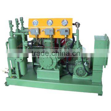 Oil free mixed gas compressor