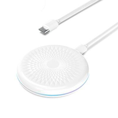 Three-in-one wireless charging pad 15W fast charging station with ambient light  supports wireless charging of Apple series