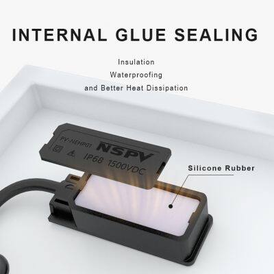 NSPV Patent Design Solar Photovoltaic NEHP Edge Connector PV Panel NEHP01 Junction Box photo-3