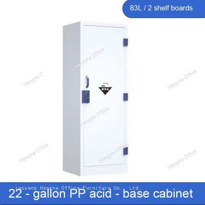 Gabinete de Ácido - Base em PP de 22 galões / 80 L: Fornecedor de Armazenamento Seguro de Produtos Químicos, OEM