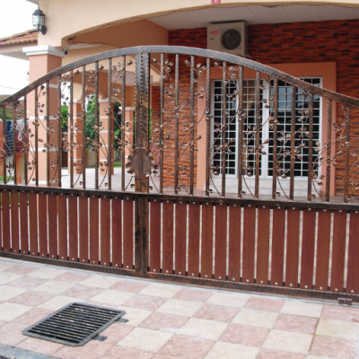 Valla decorativa de hierro forjado para patios de villas y paisajismo de comunidades