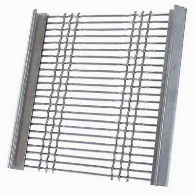 Flat Top Crimped Wire Mesh Square Woven Mineral Screening Plain Weave Customizable Cutting Welding Bending Services Supplier